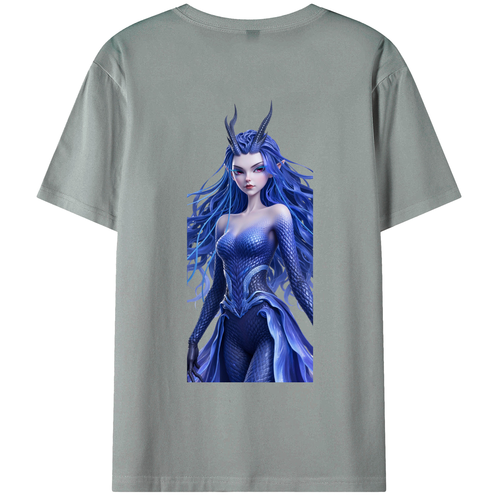 （画像用） Ne Zha 2 ナタ 魔童の大暴れ 綿100％ メンズ半袖Tシャツ（バックプリント） 通気性